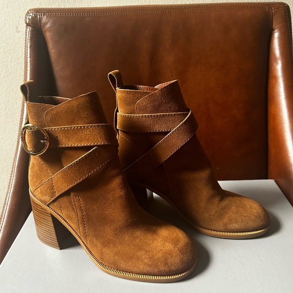 NWOB See by chloe Lyna suede Boots - Picture 2 of 13